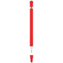Anti-lost Cap Touch Screen Silicone Protective Cover for Apple Pencil 1(Red)