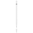 Anti-lost Cap Touch Screen Silicone Protective Cover for Apple Pencil 1(White)