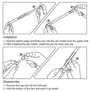 Anti-lost Cap Touch Screen Silicone Protective Cover for Apple Pencil 1(White)