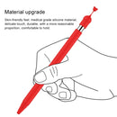 Anti-lost Cap Silicone Protective Cover for Apple Pencil 1(Red)