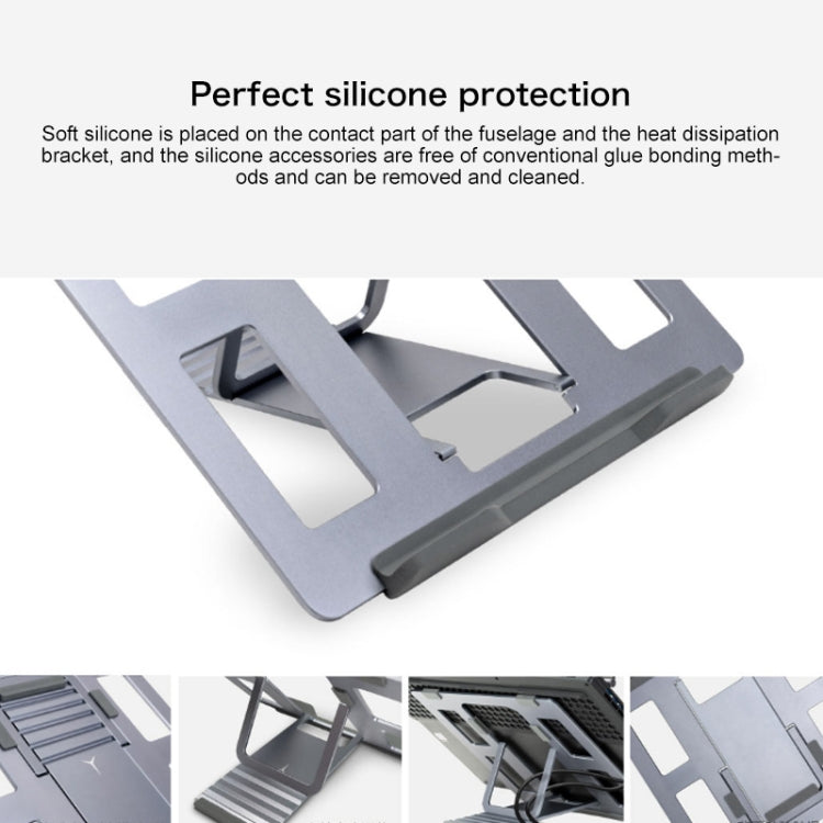 Lenovo Z2 LEGION Aluminum Alloy Laptop Cooling Bracket Heat Dissipation Holder for Y7000 / Y7000P / Y9000K(Grey)