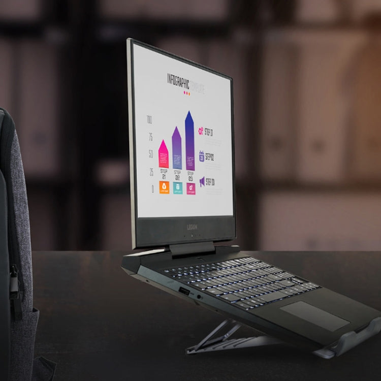 Lenovo Z2 LEGION Aluminum Alloy Laptop Cooling Bracket Heat Dissipation Holder for Y7000 / Y7000P / Y9000K(Grey)