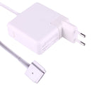 60W 16.5V 3.65A 5 Pin T Style MagSafe 2 Replacement AC Adaptor for Apple Macbook A1425 / A1435 / A1502, Length: 1.8m(White)