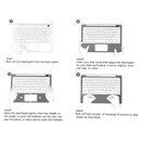 Palm & Trackpad Protector Full Sticker for MacBook Air 13 (A1932/A2179/A2337)(Silver)
