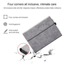 For Microsoft Surface Pro 7 / 7+ Microfiber Lambskin Texture Magnetic Horizontal Flip Leather Case with Pen Slot & Holder (Grey)