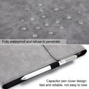 For Microsoft Surface Pro 7 / 7+ Microfiber Lambskin Texture Magnetic Horizontal Flip Leather Case with Pen Slot & Holder (Grey)