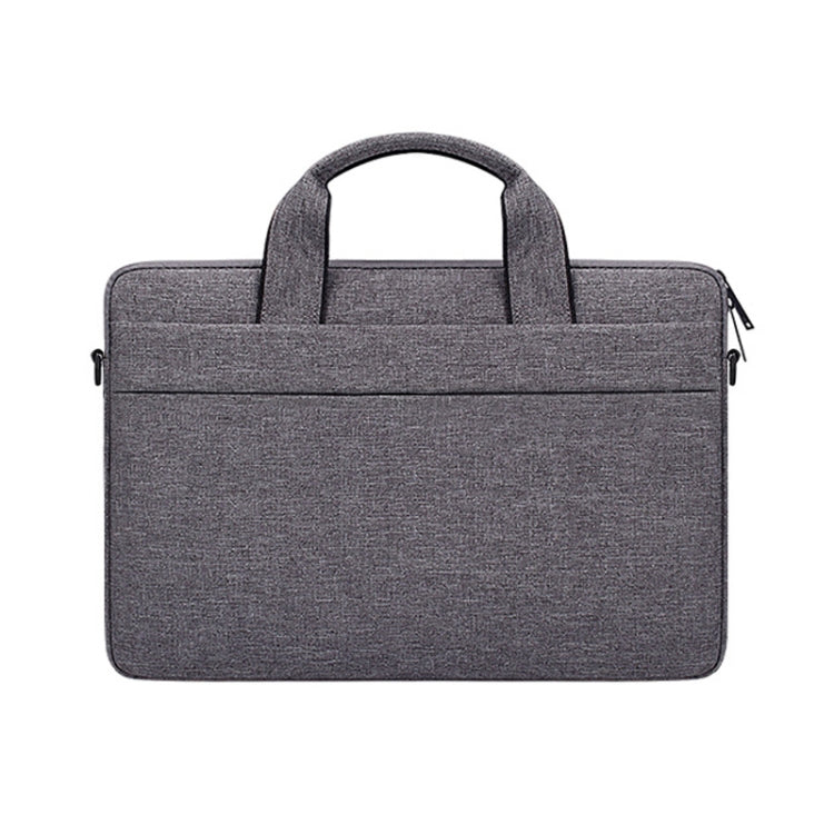 ST03S 13.3 inch Double Side Pockets Wearable Oxford Cloth Soft Handle Portable Laptop Tablet Bag(Deep Space Gray)