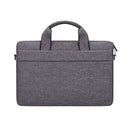 ST03S 14.1 inch Double Side Pockets Wearable Oxford Cloth Soft Handle Portable Laptop Tablet Bag(Deep Space Gray)