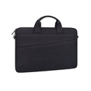 ST03S 15.4 inch Double Side Pockets Wearable Oxford Cloth Soft Handle Portable Laptop Tablet Bag(Black)