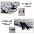 ST03S 15.4 inch Double Side Pockets Wearable Oxford Cloth Soft Handle Portable Laptop Tablet Bag(Black)