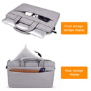 ST03S 15.4 inch Double Side Pockets Wearable Oxford Cloth Soft Handle Portable Laptop Tablet Bag(Grey)