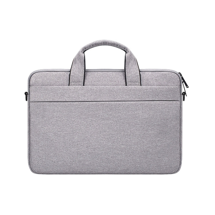 ST03S 15.6 inch Double Side Pockets Wearable Oxford Cloth Soft Handle Portable Laptop Tablet Bag(Grey)