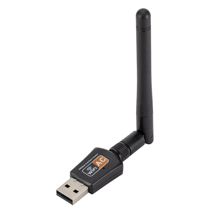 600Mbps 2.4GHz + 5Hz AC Dual Band USB WIFI Adapter with Antenna