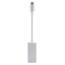 USB-C / Type-C 3.1 Male to Mini DP Female HD Converter, Length: 12cm(Silver)