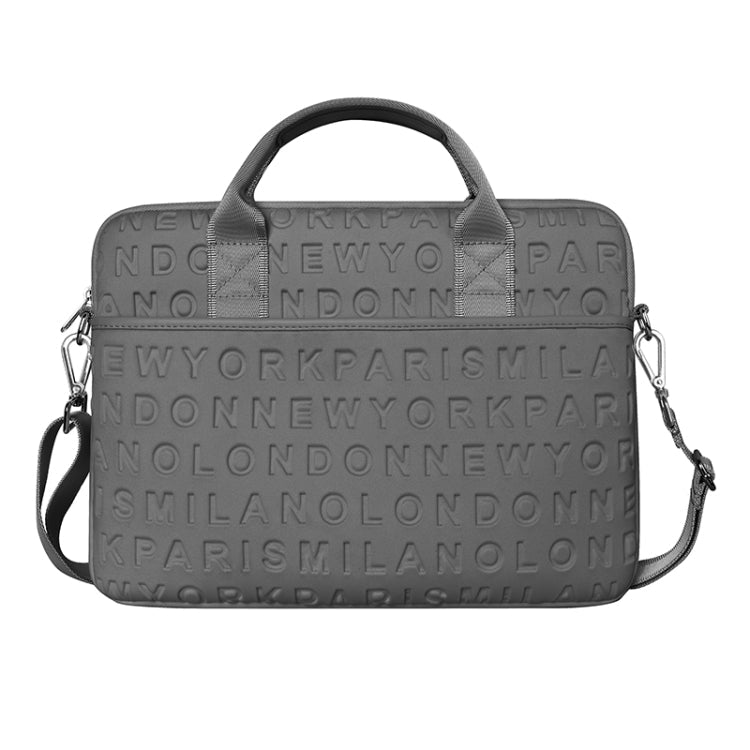 WiWU 13.3 inch Shockproof Dropproof Fashion Slim Shoulder Laptop Bag Handbag(Grey)