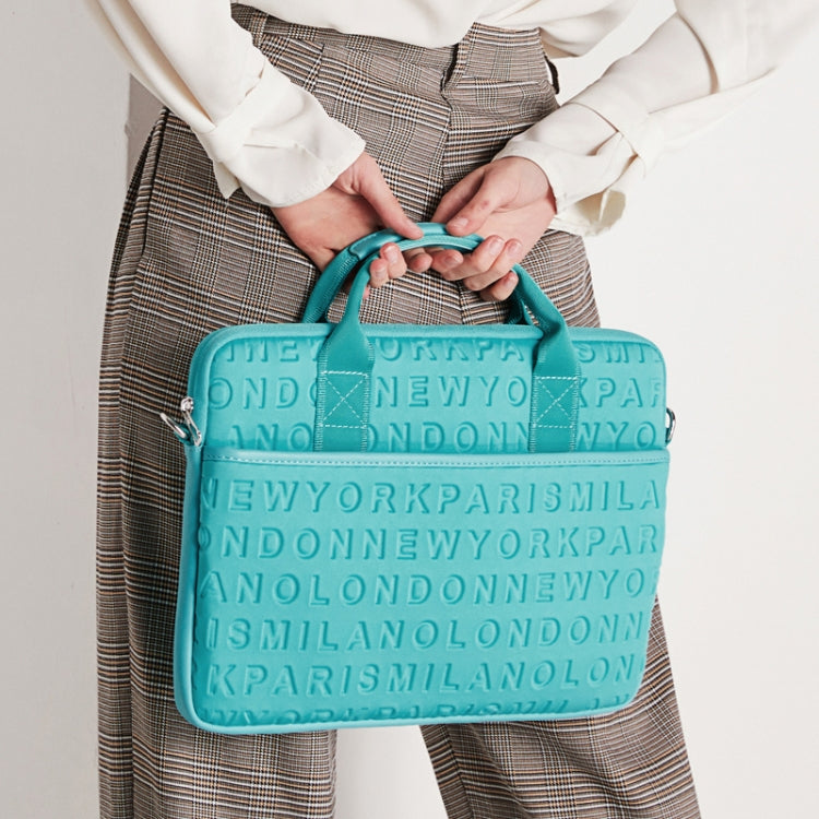 WiWU 13.3 inch Shockproof Dropproof Fashion Slim Shoulder Laptop Bag Handbag(Blue)