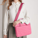 WiWU 13.3 inch Shockproof Dropproof Fashion Slim Shoulder Laptop Bag Handbag(Rose Red)