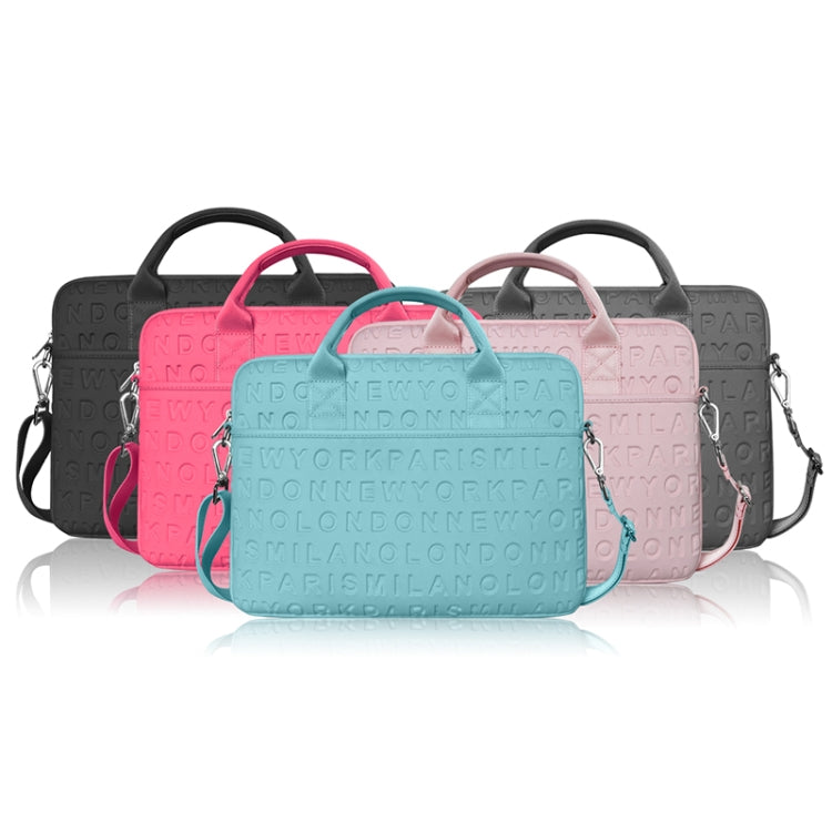 WiWU 13.3 inch Shockproof Dropproof Fashion Slim Shoulder Laptop Bag Handbag(Pink)