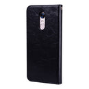 For Xiaomi Redmi 5 Plus Oil Wax Texture Horizontal Flip Leather Case with Holder & Card Slots & Wallet(Black)