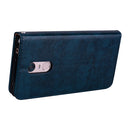 For Xiaomi Redmi 5 Plus Oil Wax Texture Horizontal Flip Leather Case with Holder & Card Slots & Wallet(Blue)