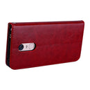 For Xiaomi Redmi 5 Plus Oil Wax Texture Horizontal Flip Leather Case with Holder Card Slots & Wallet(Red)