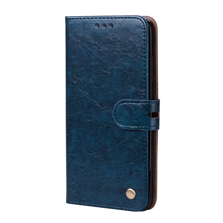 For Xiaomi Redmi Note 5A Without Fingerprint Identification Oil Wax Texture Horizontal Flip Leather Case with Holder & Card Slots & Wallet(Blue)
