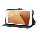 For Xiaomi Redmi Note 5A Without Fingerprint Identification Oil Wax Texture Horizontal Flip Leather Case with Holder & Card Slots & Wallet(Blue)