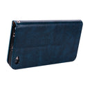 For Xiaomi Redmi Note 5A Without Fingerprint Identification Oil Wax Texture Horizontal Flip Leather Case with Holder & Card Slots & Wallet(Blue)