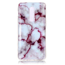 Marble Pattern Soft TPU Case For OnePlus 6(Red)