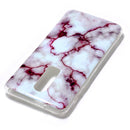 Marble Pattern Soft TPU Case For OnePlus 6(Red)