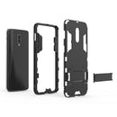 Shockproof PC + TPU Case for OnePlus 6T, with Holder(Black)