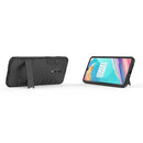 Shockproof PC + TPU Case for OnePlus 6T, with Holder(Black)