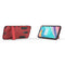 Shockproof PC + TPU Case for OnePlus 6T, with Holder(Red)