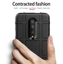 Shockproof Rugged Shield Full Coverage Protective Silicone Case for Oneplus 7 (Black)