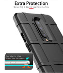 Shockproof Rugged Shield Full Coverage Protective Silicone Case for Oneplus 7 (Black)