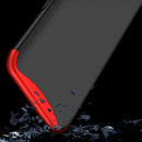 GKK Three Stage Splicing Full Coverage PC Case for OPPO Find X (Black+Red)
