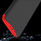 GKK Three Stage Splicing Full Coverage PC Case for OPPO Find X (Black+Red)