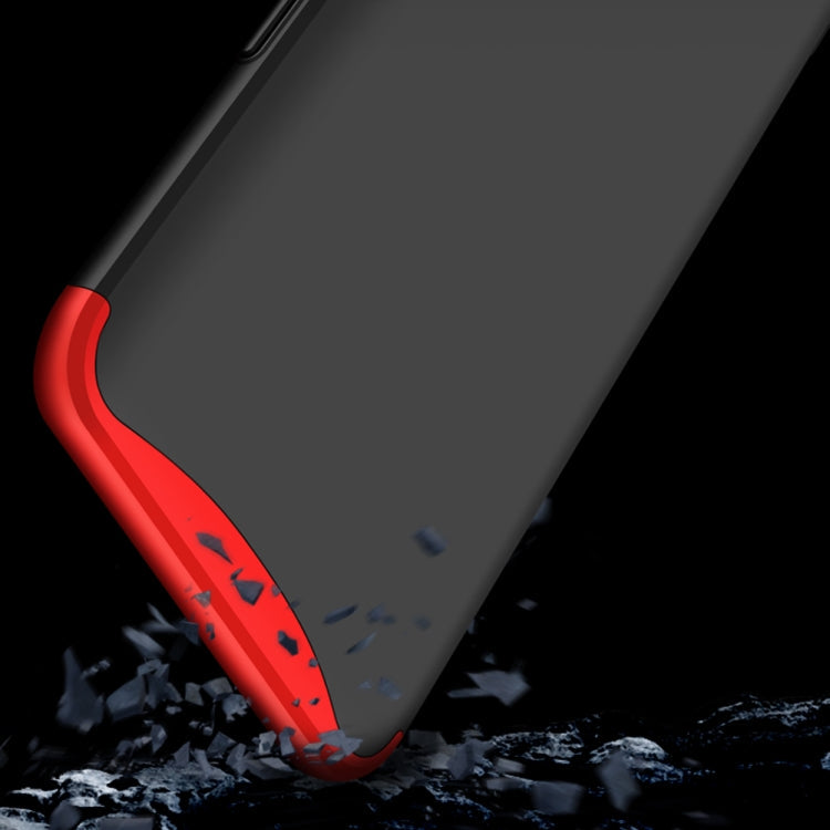 GKK Three Stage Splicing Full Coverage PC Case for OPPO Find X (Black+Red)