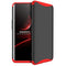 GKK Three Stage Splicing Full Coverage PC Case for OPPO Find X (Black+Red)