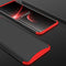 GKK Three Stage Splicing Full Coverage PC Case for OPPO Find X (Black+Red)