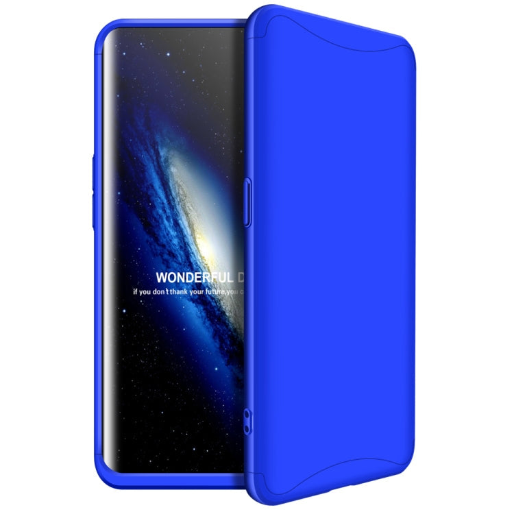 GKK Three Stage Splicing Full Coverage PC Case for OPPO Find X (Blue)