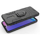 PC + TPU Shockproof Protective Case with Magnetic Ring Holder for OnePlus 7 (Black)