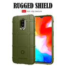 Shockproof Protector Cover Full Coverage Silicone Case for OnePlus 6T(Army Green)