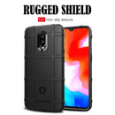 Shockproof Protector Cover Full Coverage Silicone Case for OnePlus 6T(Black)