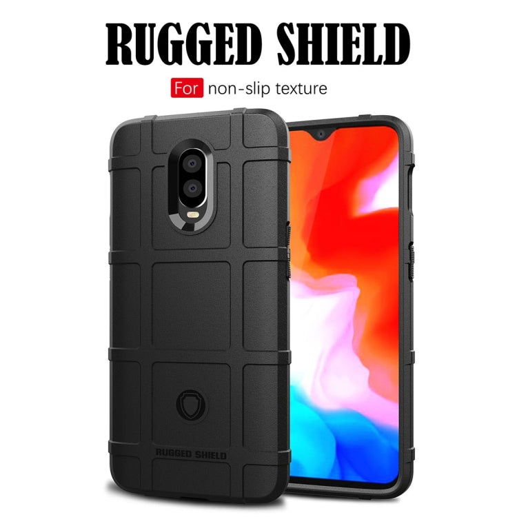 Shockproof Protector Cover Full Coverage Silicone Case for OnePlus 6T(Black)