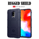 Shockproof Protector Cover Full Coverage Silicone Case for OnePlus 6T(Dark Blue)