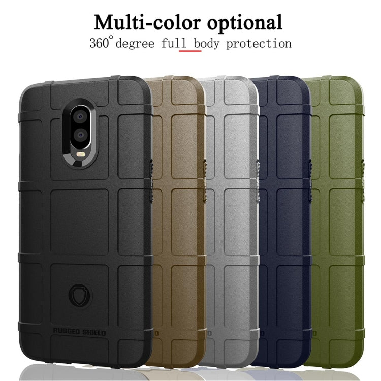 Shockproof Protector Cover Full Coverage Silicone Case for OnePlus 6T(Dark Blue)