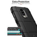 Shockproof Protector Cover Full Coverage Silicone Case for OnePlus 6T(Dark Blue)