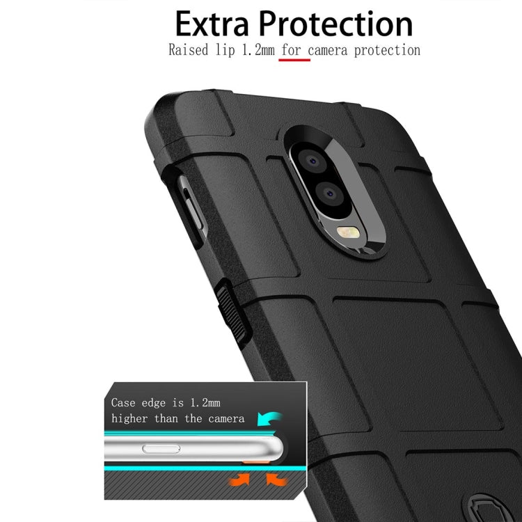 Shockproof Protector Cover Full Coverage Silicone Case for OnePlus 6T(Dark Blue)