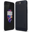 MOFI Brushed Texture Carbon Fiber Shockproof TPU Case for OnePlus 5(Blue)
